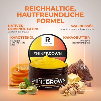 Yrokko Shine Brown Premium Tan Acceleration Cream